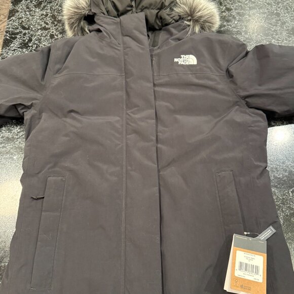 North Face Arctic Waterproof Down Parka with Faux Fur Trim NEW - Picture 11 of 12